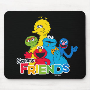 Tapis De Souris Sesame Street Amis de Sesame