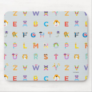 Tapis De Souris Sesame Street   Lettres de l'alphabet