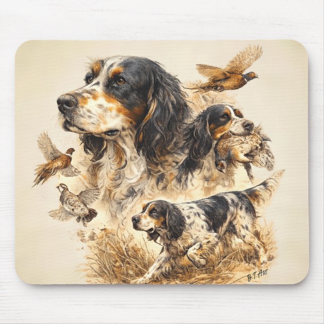 Tapis De Souris Setter anglais  (Devant)