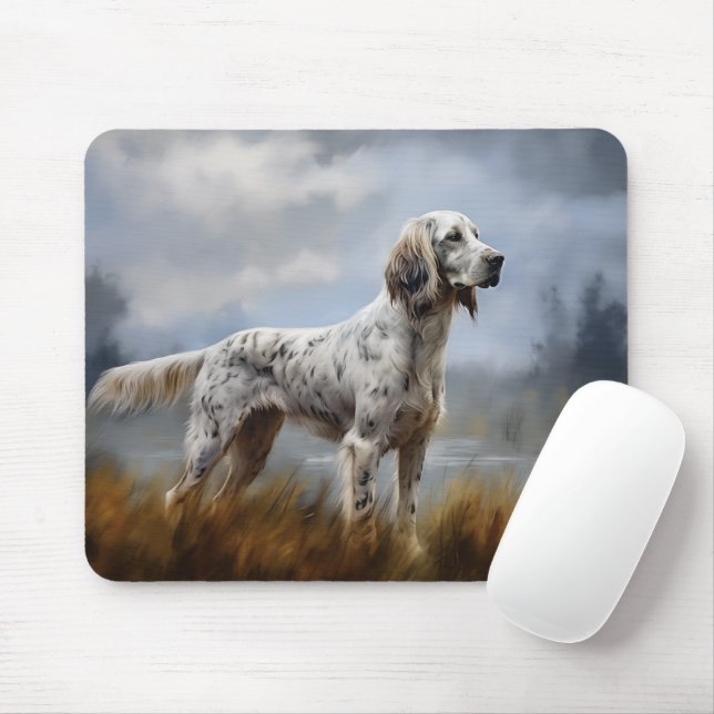 Tapis De Souris Setter anglais (Avec souris)
