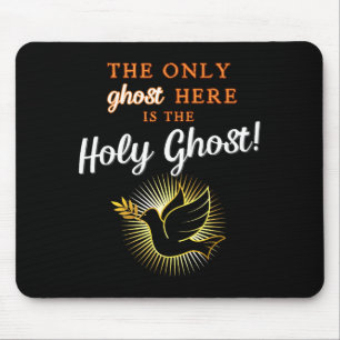 Tapis De Souris Seul le Saint-Esprit - Anti Halloween drôle Christ