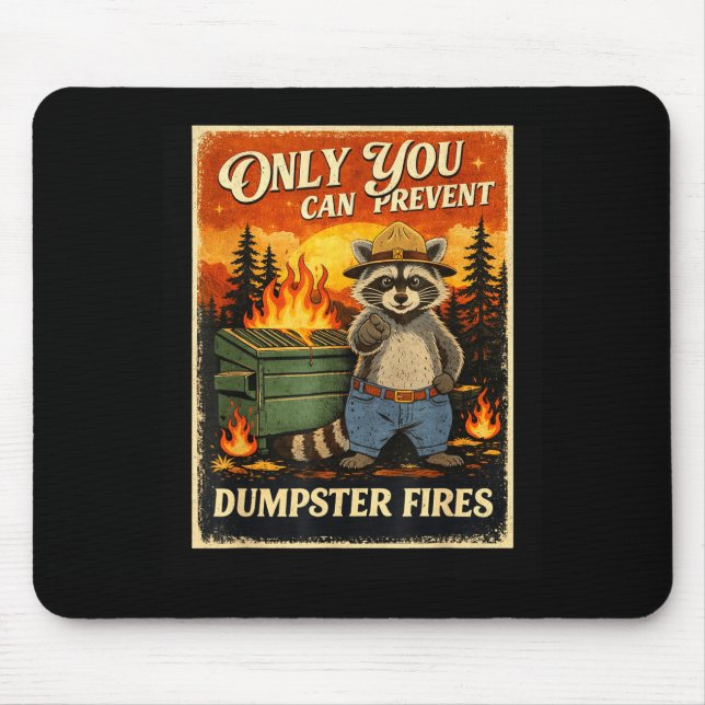 Tapis De Souris Seul vous pouvez empêcher les incendies de poubell (Devant)