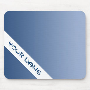 Tapis De Souris SEULEMENT dégradés de COULEUR - bleu + votre nom
