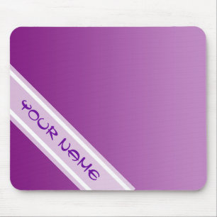 Tapis De Souris SEULEMENT dégradés de COULEUR - prune + votre nom
