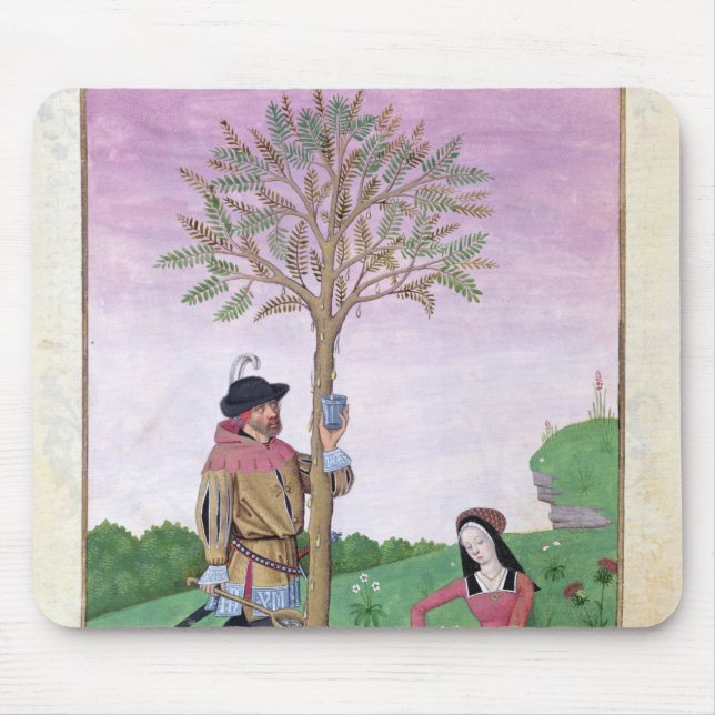 Tapis De Souris Sève de dessin d'un arbre (Devant)