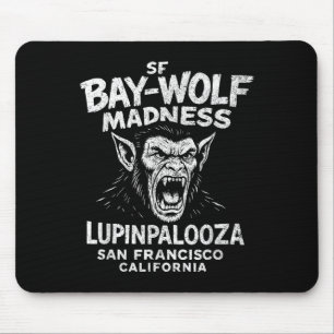 Tapis De Souris Sf Bay Wolf Madness Lupinpalooza, Halloween Werewo