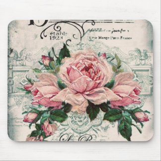 Tapis De Souris shabby chic, découpage, victorien, français chic,