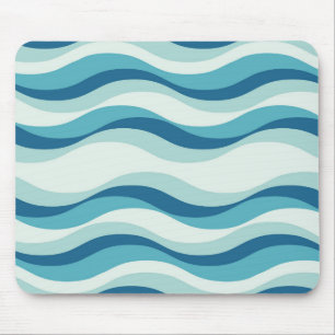 Tapis De Souris Shades of Blue Waves