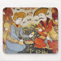 Shah Abbas I et un courtisan