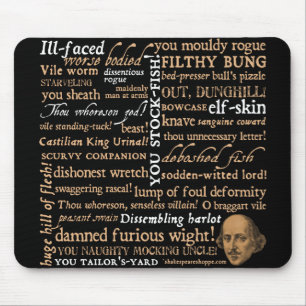 Tapis De Souris Shakespeare insulte la collection