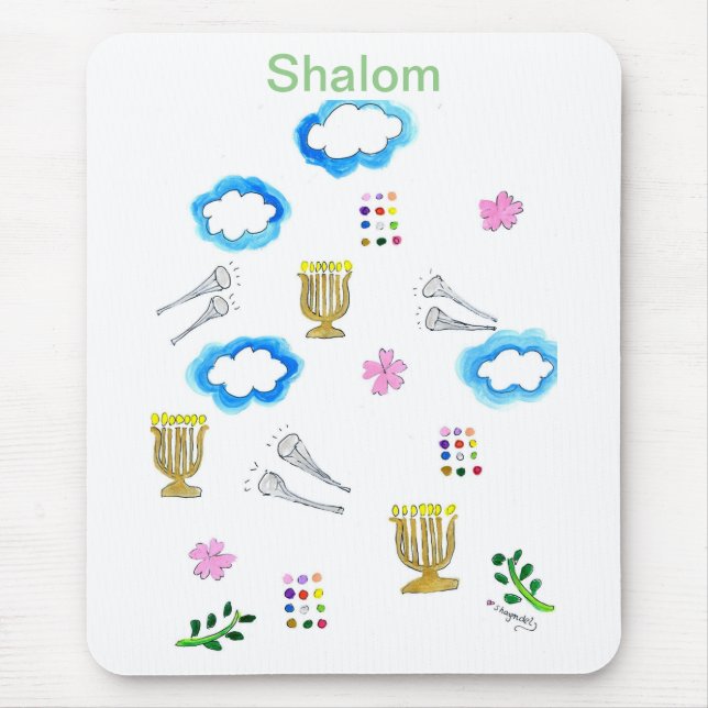 Tapis De Souris Shalom et Trumpets Souse Pad! (Devant)