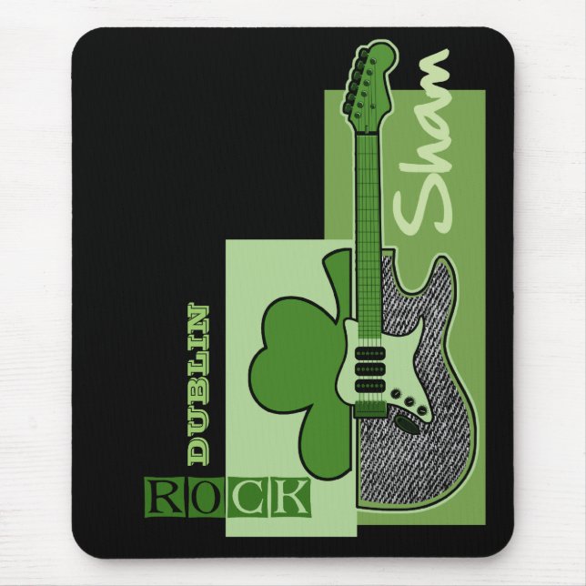 Tapis De Souris Sham Rock. Thème de musique St.Patrick's Day Custo (Devant)