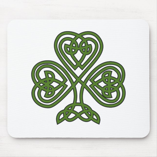 Tapis De Souris Shamrock celte - Jour de la Saint Patrick (Devant)
