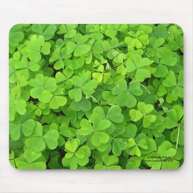 Tapis De Souris Shamrock irlandais Mousepad (Devant)