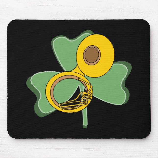 Tapis De Souris Shamrock Tuba (Devant)