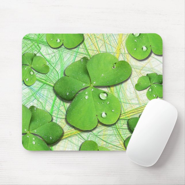 Tapis De Souris Shamrock vert St Patrick iPhone 5 Coque-Mate (Avec souris)