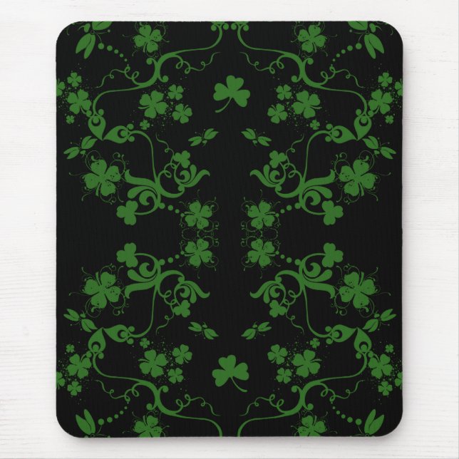 Tapis De Souris Shamrocks et remous Mousepad (Devant)