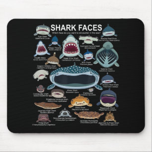 Tapis De Souris Shark faces Which Face Do You Want To Encounter