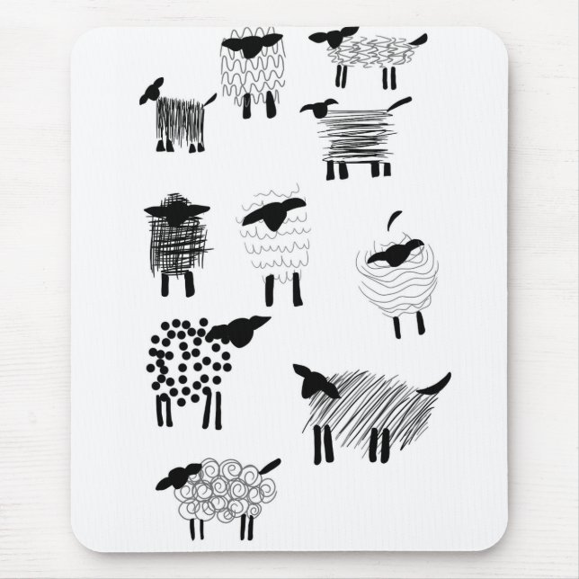 Tapis De Souris Sheep doodles (Devant)