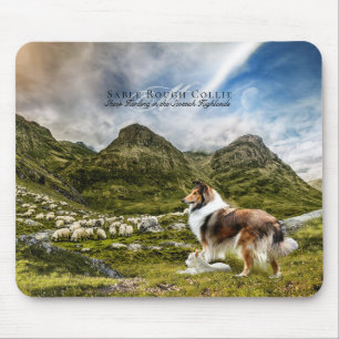 Tapis De Souris Sheep Herding Sable Rough Collie - Personalized