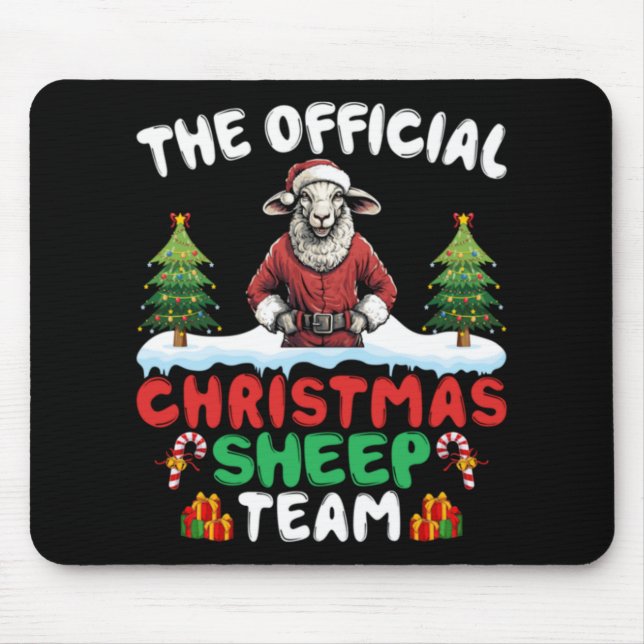 Tapis De Souris Sheep Lover Xmas Lights Christmas Tree Christmas S (Devant)