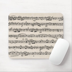 Tapis De Souris Sheet Music On Burlap