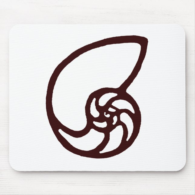 Tapis De Souris Shell Couper Dk Gibney Brown Le MUSÉE (Devant)