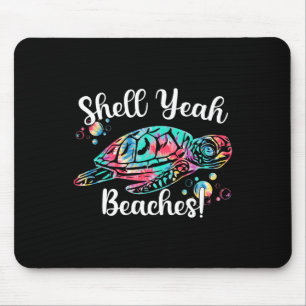 Tapis De Souris Shell Ouais Plages Tie Dye Turtle Shell Ouais 1
