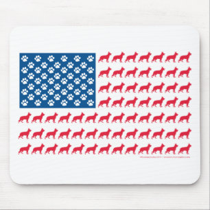 Tapis De Souris Shepard-Flag Patriotic