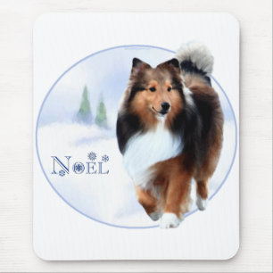 Tapis De Souris Shetland Sheepdog Noel