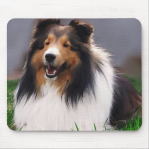 Tapis De Souris Shetland Sheepdog Sheltie Art Cadeaux