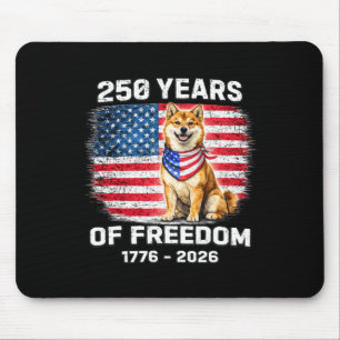 Tapis De Souris Shiba Inu 250 Ans Anniversaire Amérique 250ème Ann