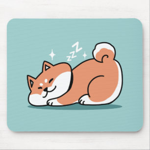 Tapis De Souris Shiba Inu Art : Juste un Shiba Lying Low