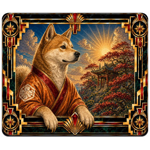 Tapis De Souris Shiba Inu, Chien Art Déco