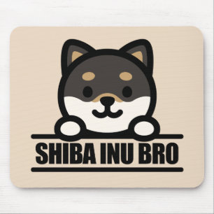 Tapis De Souris SHIBA INU FRÈRE - Conception de frère Shiba Inu co