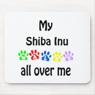 Tapis De Souris Shiba Inu Walks Design