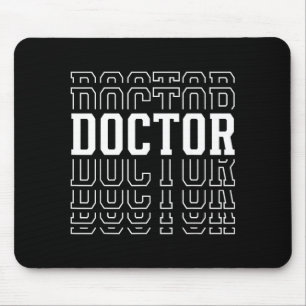Tapis De Souris Shirt Doctor Texte Superposé Médical