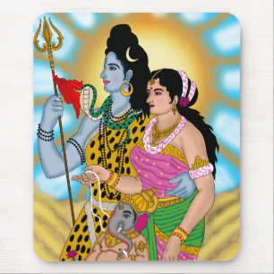 Tapis de souris Shiv Parvati