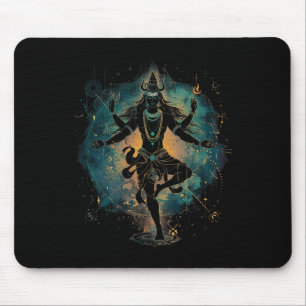 Tapis De Souris Shiva Dieu hindou spirituel Danse Tandava Yoga Méd