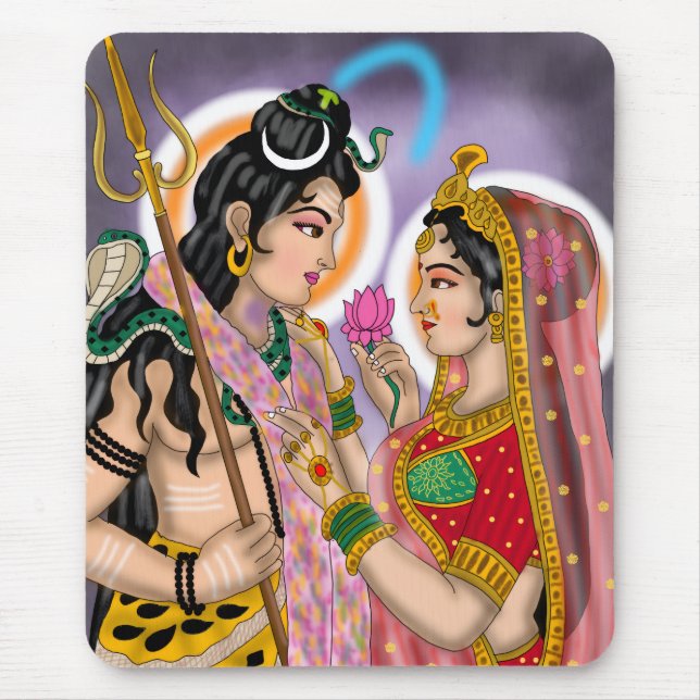 Tapis de souris Shiva Parvati (Devant)