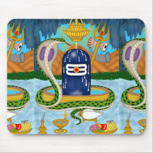 Tapis de souris Shivlingam élégant pour des vibrat
