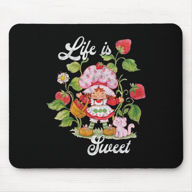 Tapis De Souris Shortcake Life Est Sweet Vintage Berry Garden (Devant)