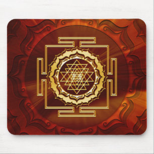 Tapis De Souris Shri Yantra - Conducteur cosmique d'énergie