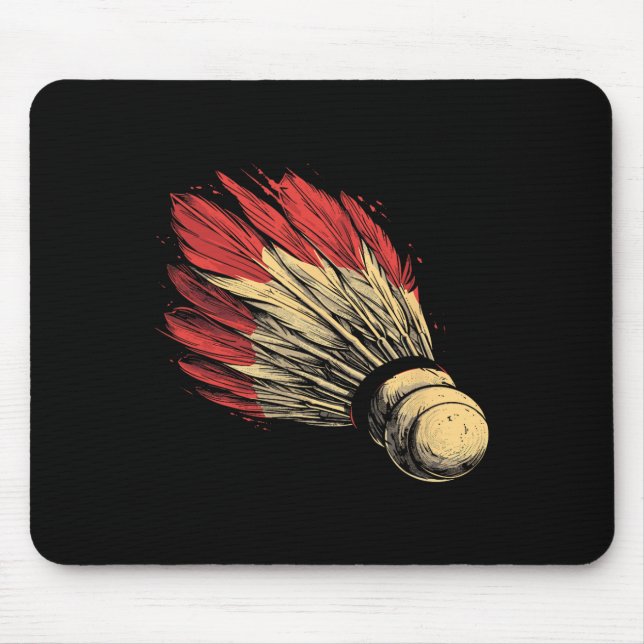 Tapis De Souris Shuttle Graphic Badmintonist (Devant)