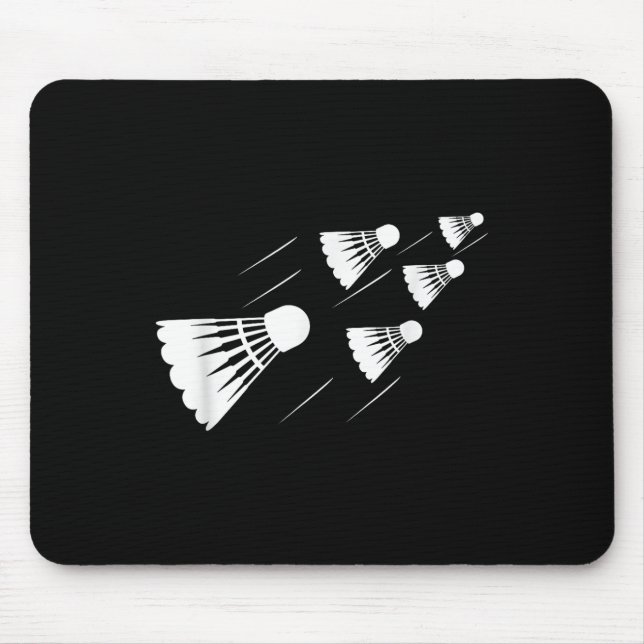 Tapis De Souris Shuttle Joueur Badminton (Devant)