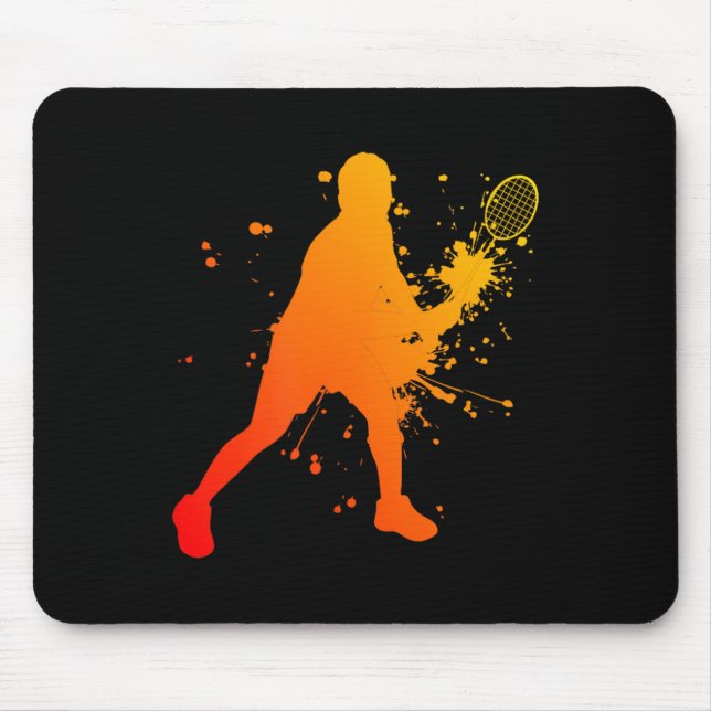 Tapis De Souris Shuttle Womens Badminton Player Mens Squash  (Devant)