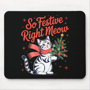 Tapis De Souris Si Festif Tout de Suite Chats Amoureux Célébrant C