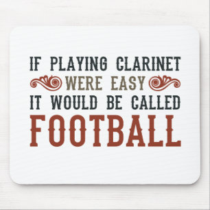 Tapis De Souris Si jouant la clarinette étaient faciles