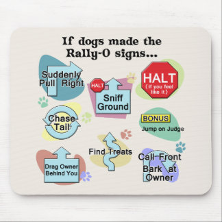 Tapis De Souris Si les chiens faits rassemblent des signes