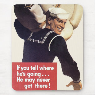 Tapis De Souris Si tu dis où il va...